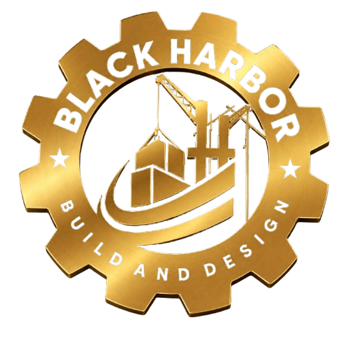 Black Harbor Build & Design Logo